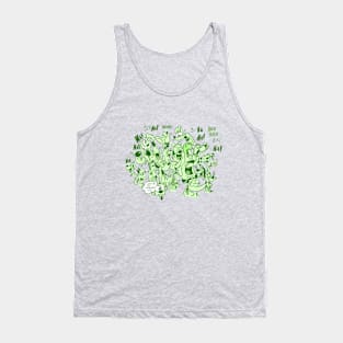 Grinny Green Dogs Tank Top